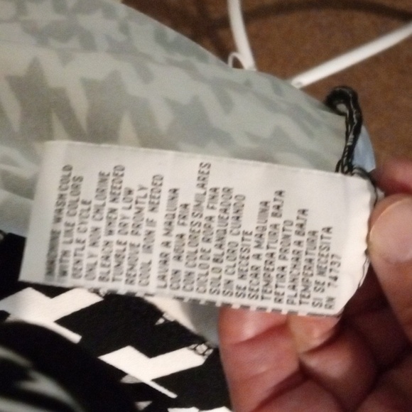 SHELBY & PALMER BLACK & WHITE HOUNDSTOOTH DRESS SIZE 6 - Picture 9 of 10